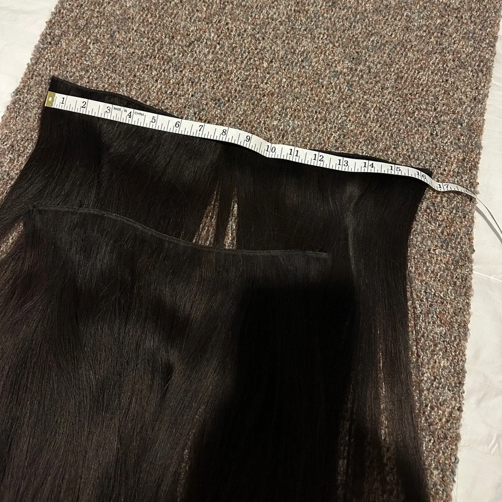 BELLAMI Professional Flex Weft Hair Extensions Dark Brown - Picture 3 of 5